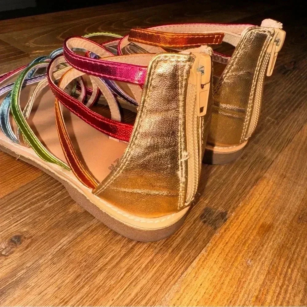 Harper Canyon Strappy Sandal, Multi Colored, Size 2 - Picture 6 of 12